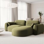 Divano angolare Sydney 3 in velluto