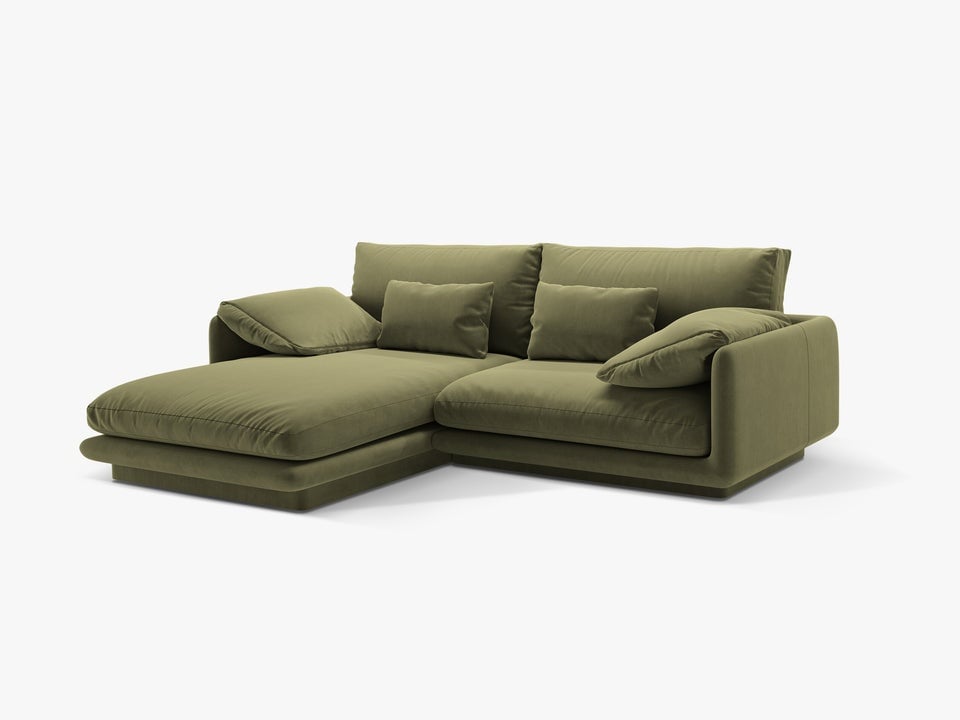 coltar-torino-catifea-l220-cm178730 Divano angolare Torino in velluto - L220 cm - immagine 1
