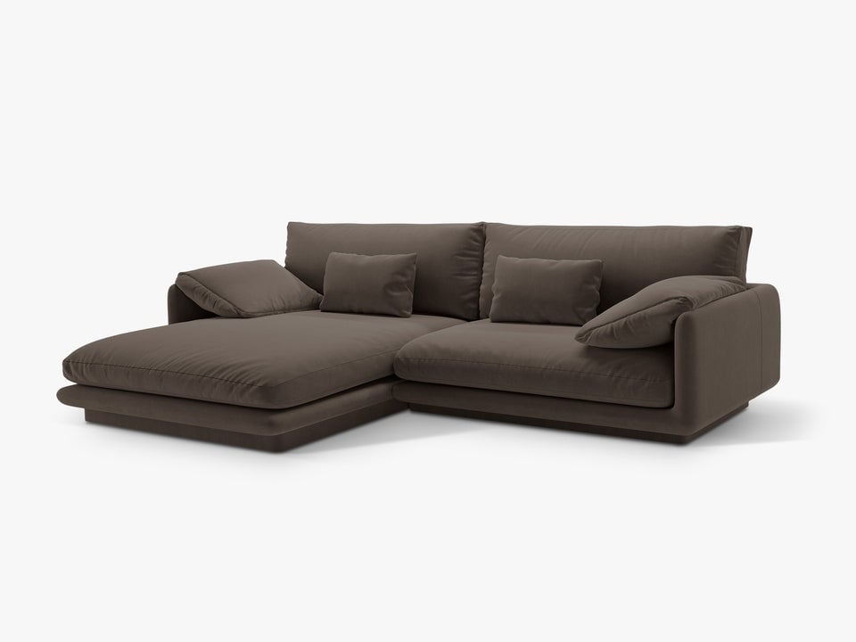 coltar-torino-catifea-l250-cm178781 Divano angolare Torino in velluto - L250 cm - immagine 1