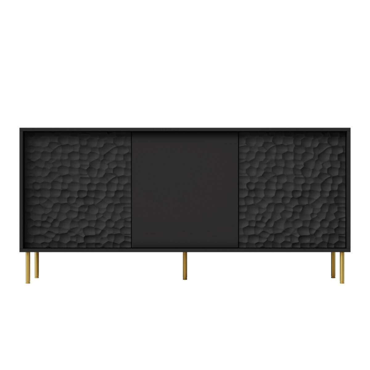 Credenza Bullet KM-1 in nero/oro - L155 cm - immagine 14