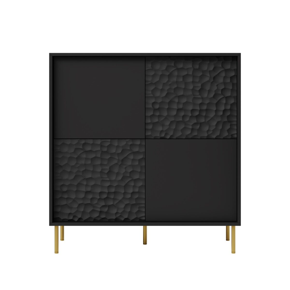 Credenza Bullet KM-2 in nero/oro - L100 cm - immagine 14