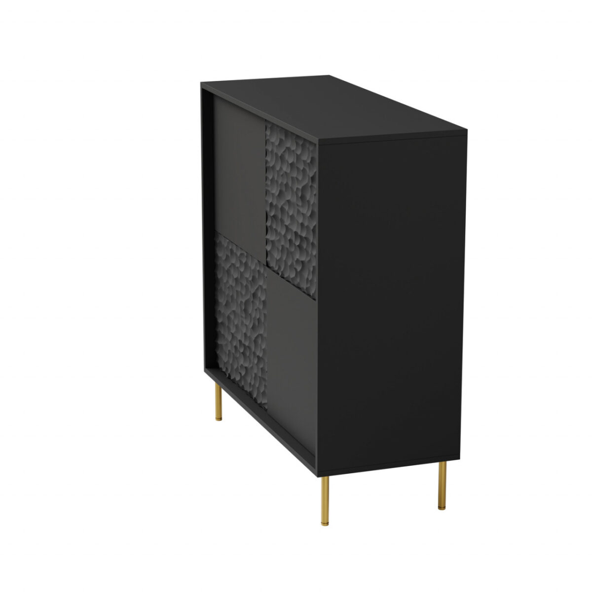 Credenza Bullet KM-2 in nero/oro - L100 cm - immagine 5