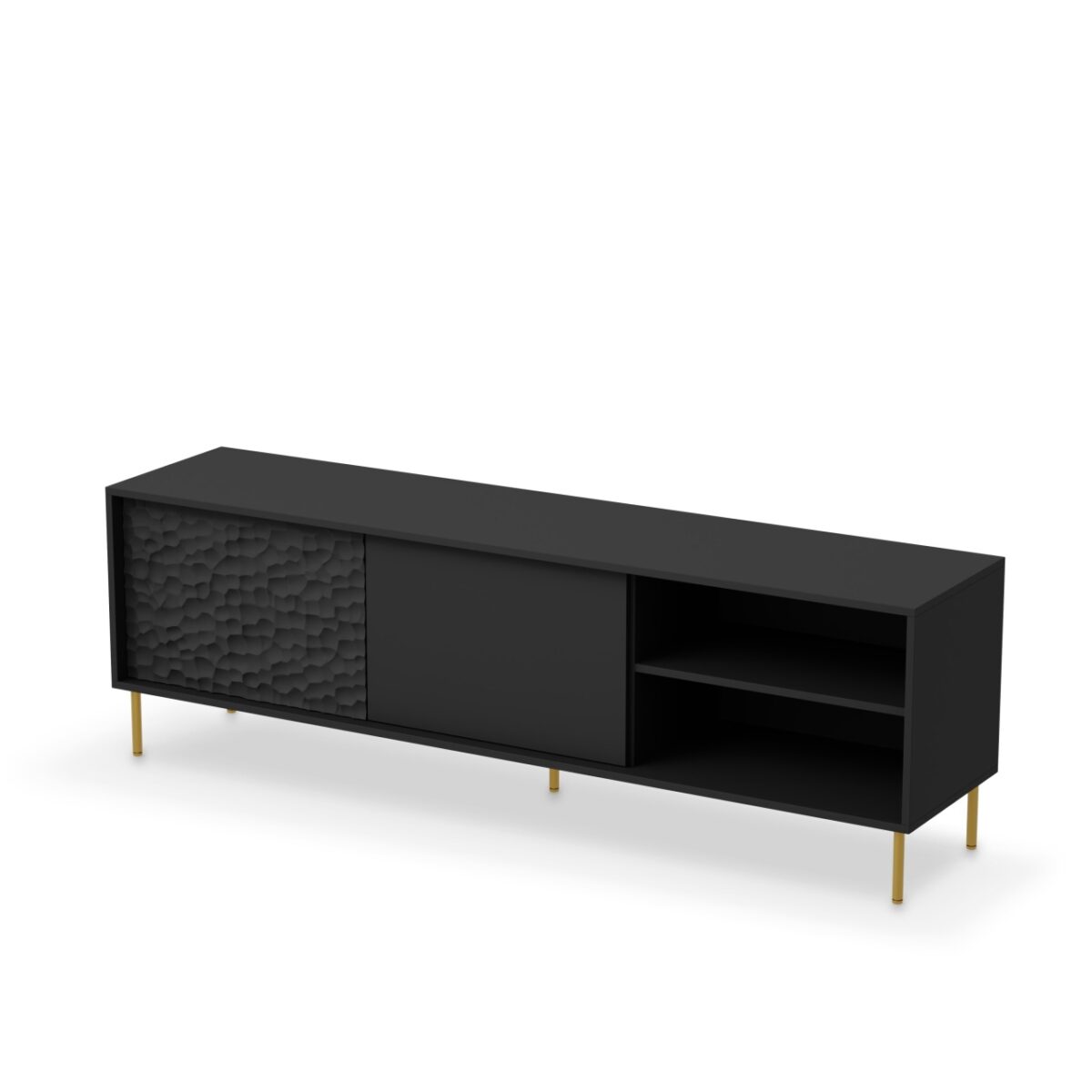 Credenza Bullet RTV-1 L180 cm in nero/oro - immagine 12