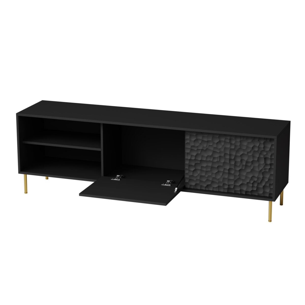 Credenza Bullet RTV-1 L180 cm in nero/oro - immagine 14