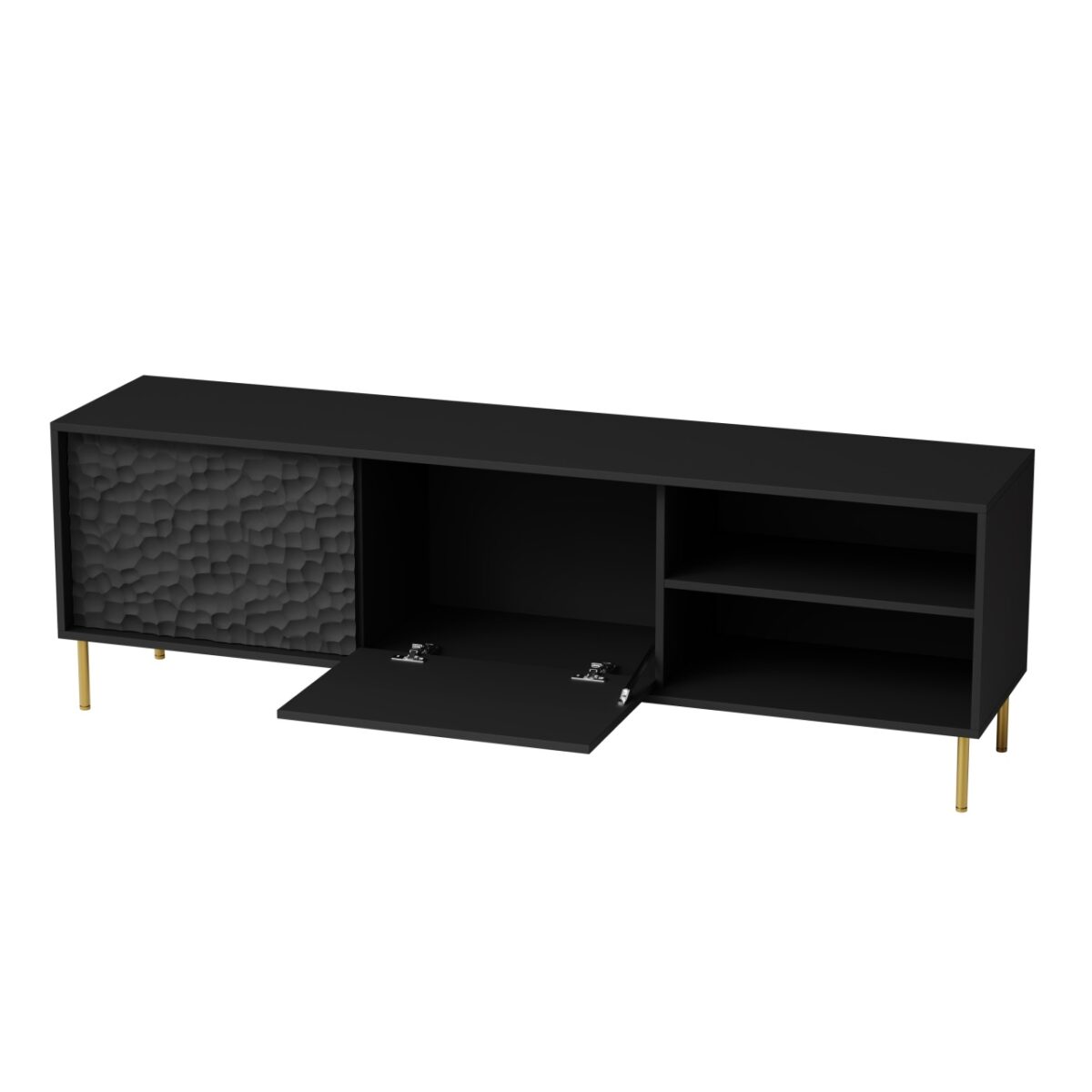 Credenza Bullet RTV-1 L180 cm in nero/oro - immagine 17