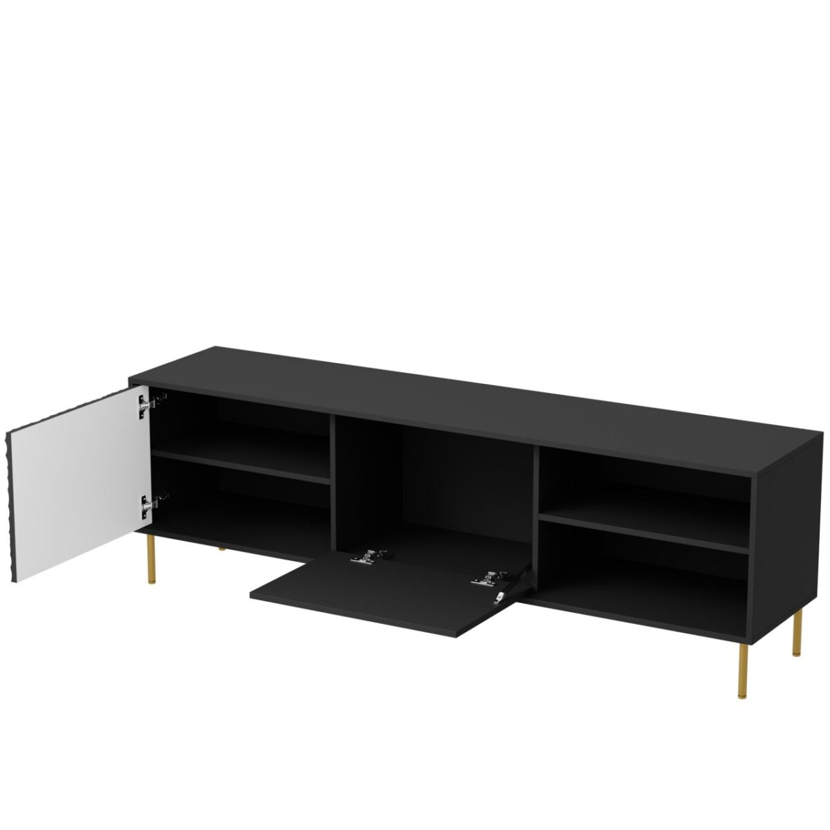 Credenza Bullet RTV-1 L180 cm in nero/oro - immagine 22