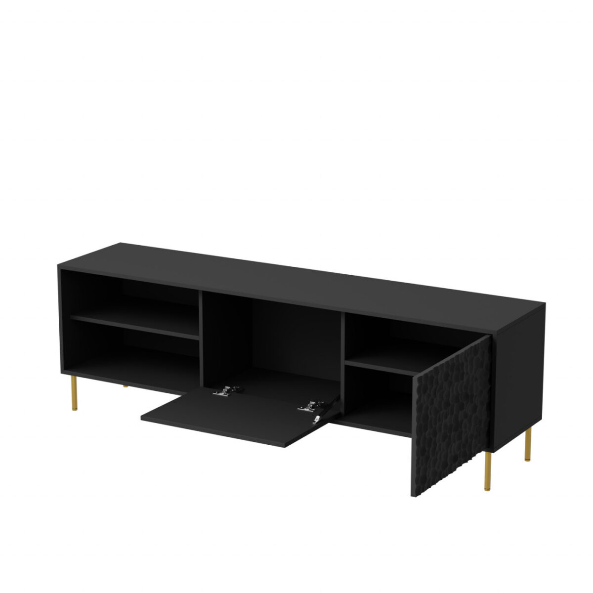 Credenza Bullet RTV-1 L180 cm in nero/oro - immagine 11