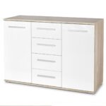 Credenza Lima KM-4 in rovere Sonoma/bianco