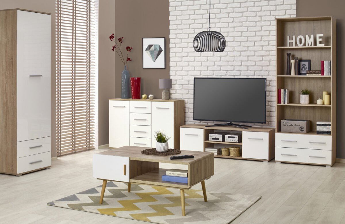 Credenza Lima KM-4 in rovere Sonoma/bianco - immagine 3