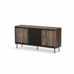 Credenza Swing KM-1 in noce/nero