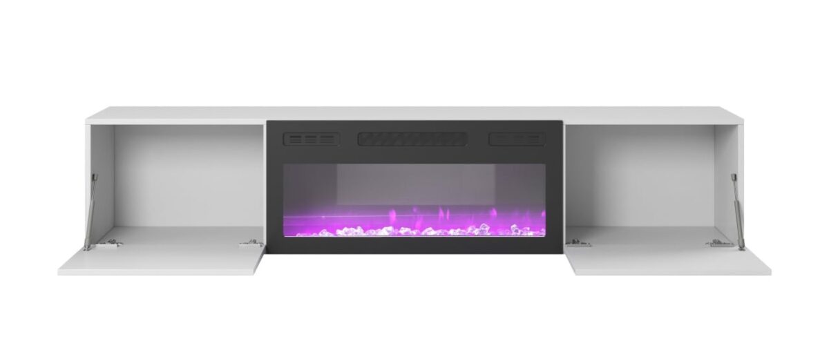Mobile con camino Livo RTV 180 in bianco - immagine 7