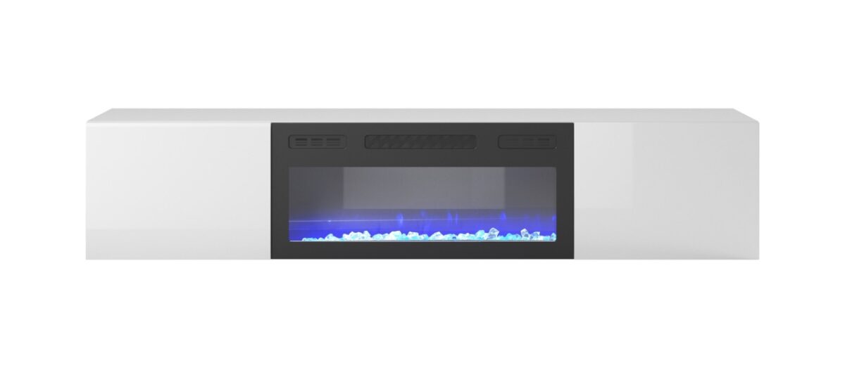 Mobile con camino Livo RTV 180 in bianco - immagine 10