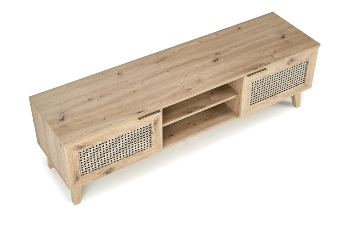 Credenza Borneo RTV-1 in rovere artigianale/nero L150 cm - immagine 4