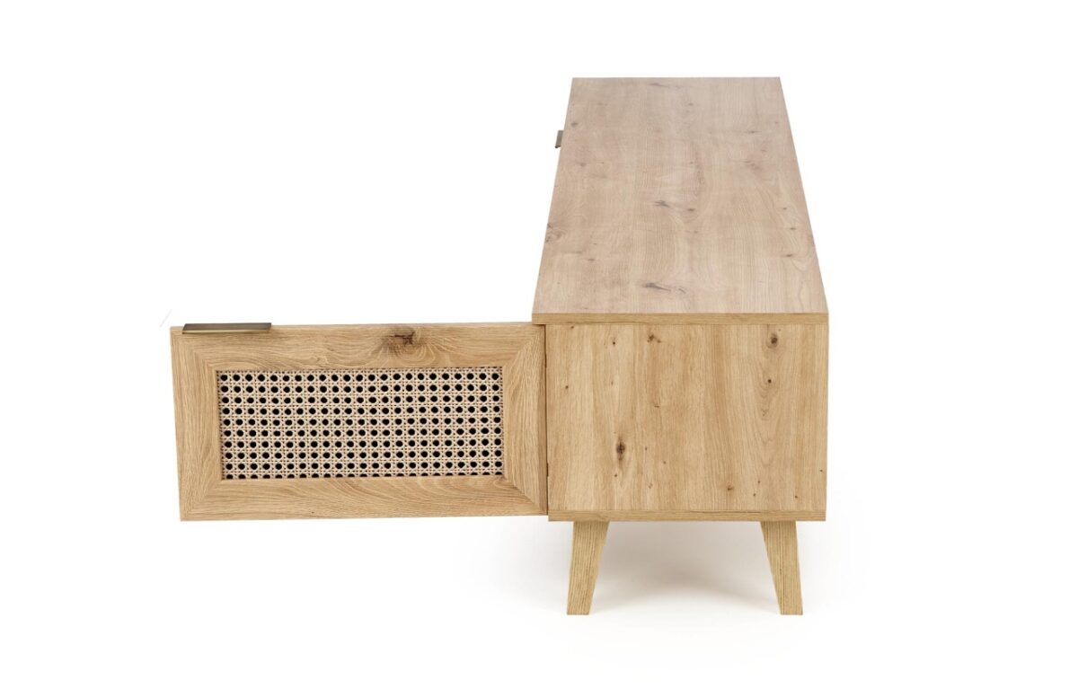 Credenza Borneo RTV-1 in rovere artigianale/nero L150 cm - immagine 7