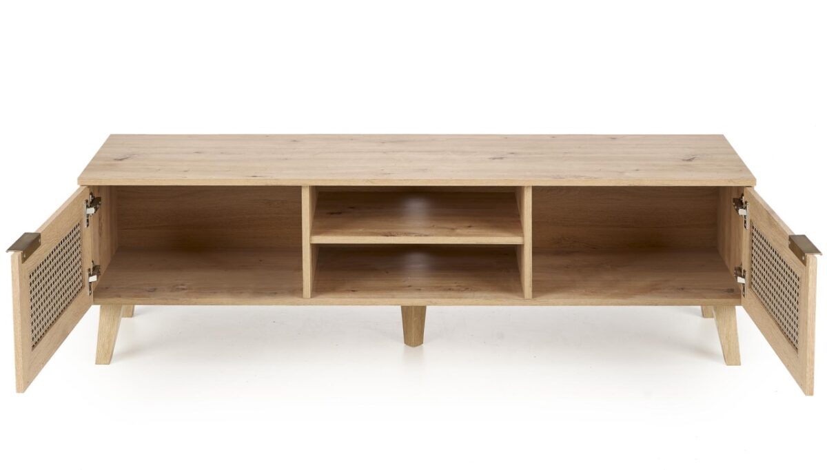Credenza Borneo RTV-1 in rovere artigianale/nero L150 cm - immagine 12