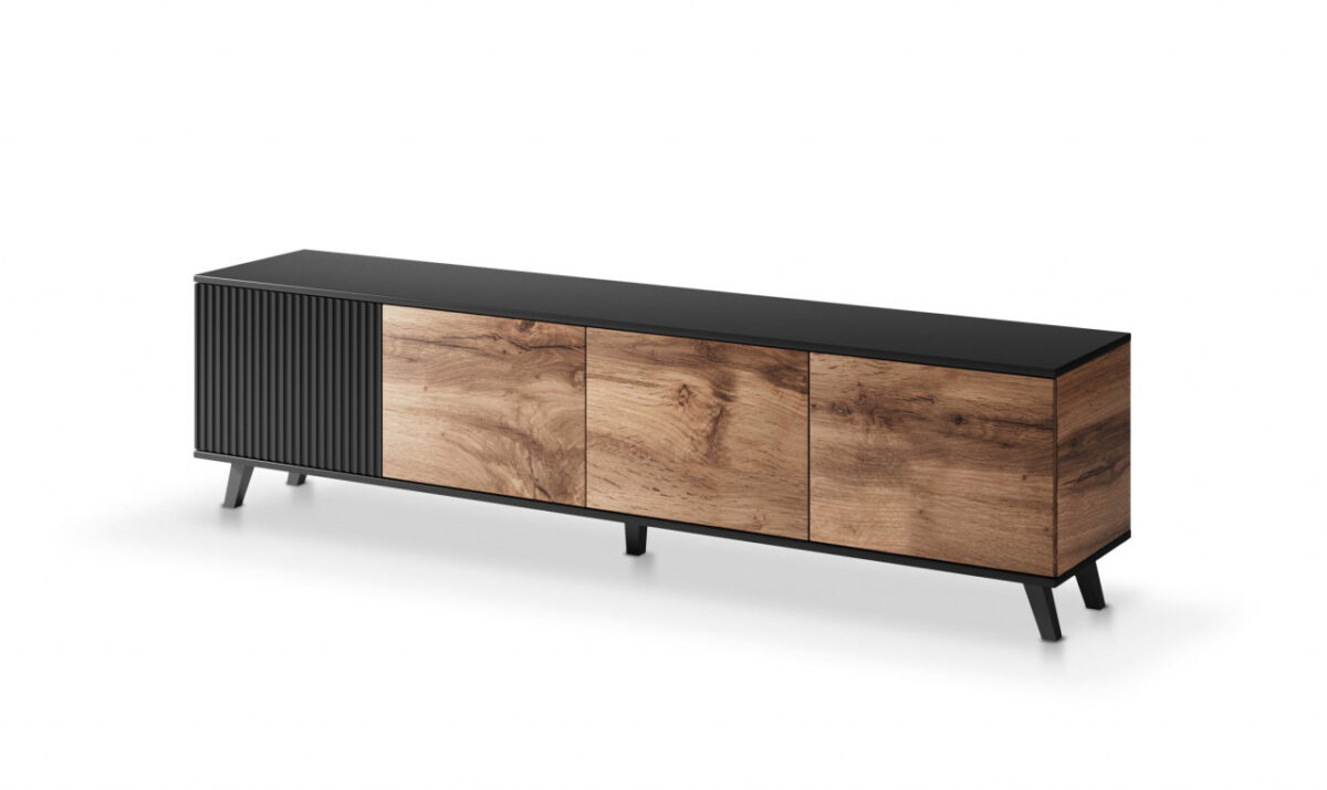 Mobile TV Random RTV-3 in rovere wotan/nero - immagine 2