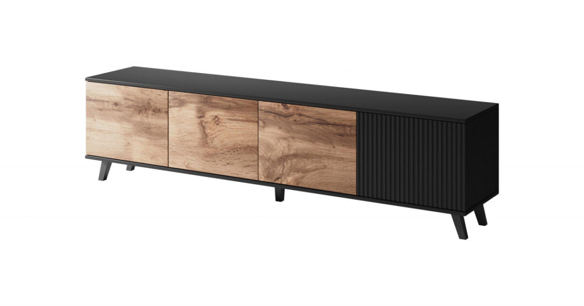 Mobile TV Random RTV-3 in rovere wotan/nero - immagine 6