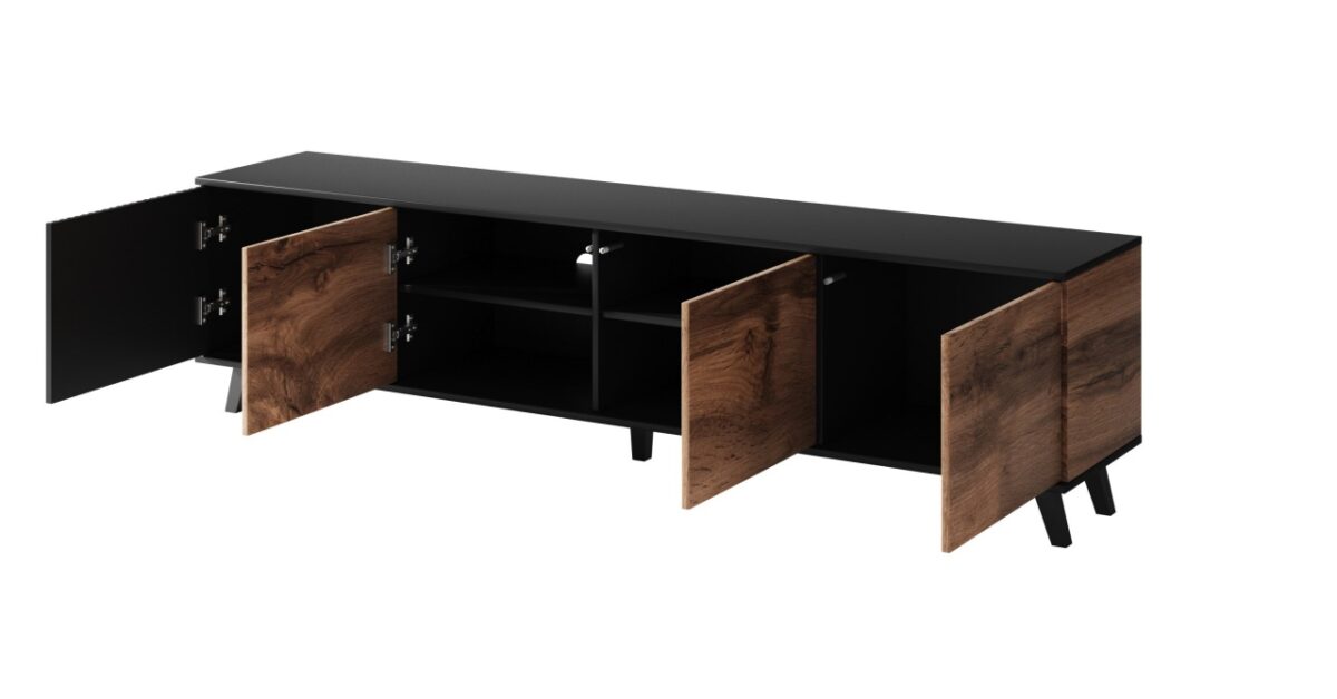 Mobile TV Random RTV-3 in rovere wotan/nero - immagine 11