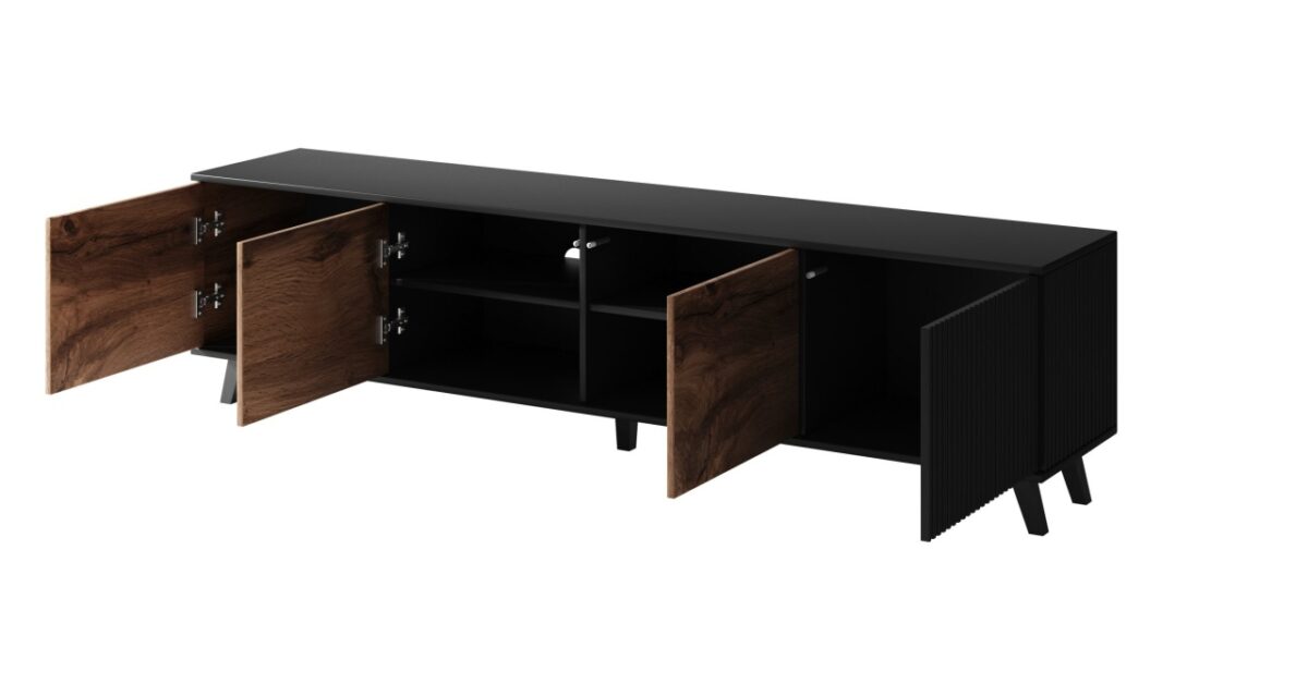 Mobile TV Random RTV-3 in rovere wotan/nero - immagine 14