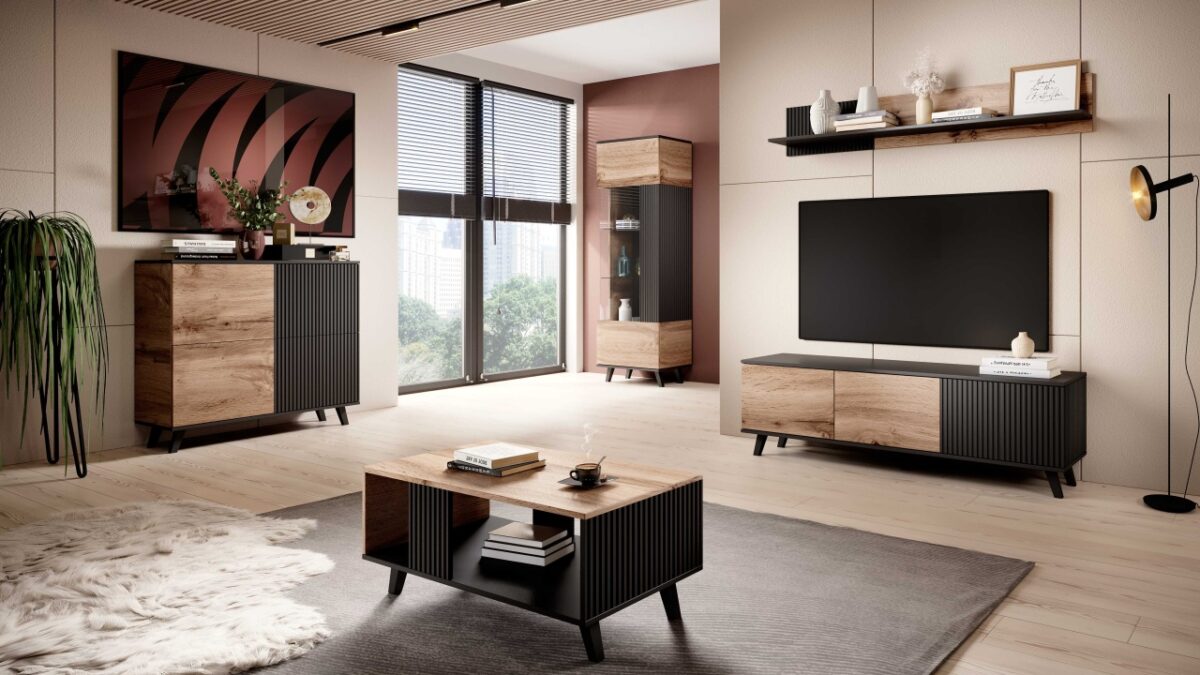 Mobile TV RTV1 - L150 x L40 x h52 cm - immagine 11