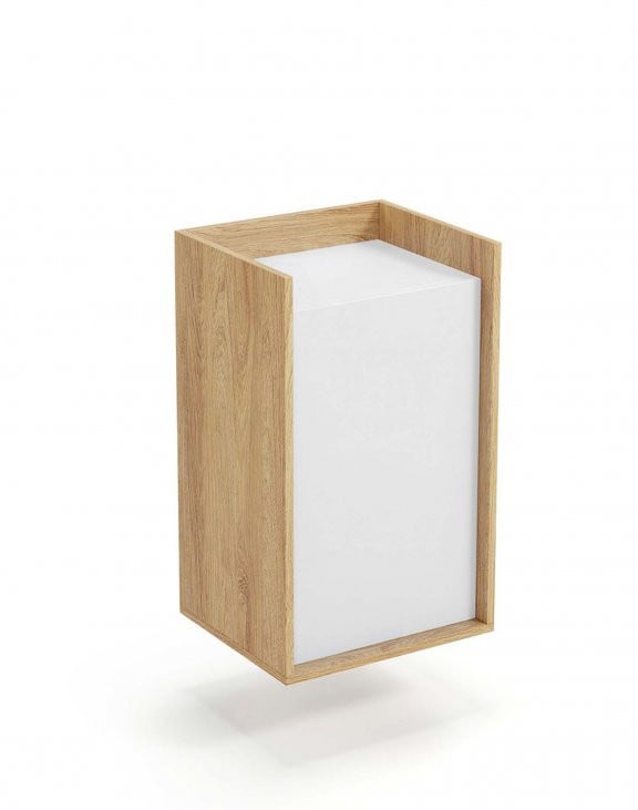 corp-depozitare-modular-mobius-1d-natur-alb-–-h83-cm22251 Comò modulare Mobius 1D in legno naturale/bianco - H83 cm - immagine 1