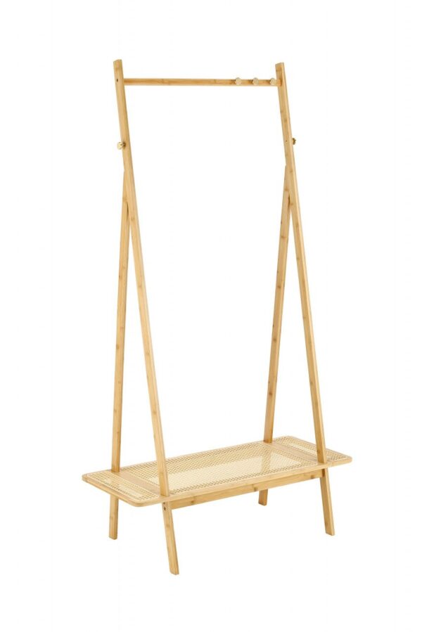 Appendiabiti WU33 in legno naturale - H168 cm