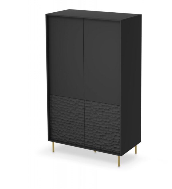 Armadio Bullet S-1 in nero/oro - L90 cm