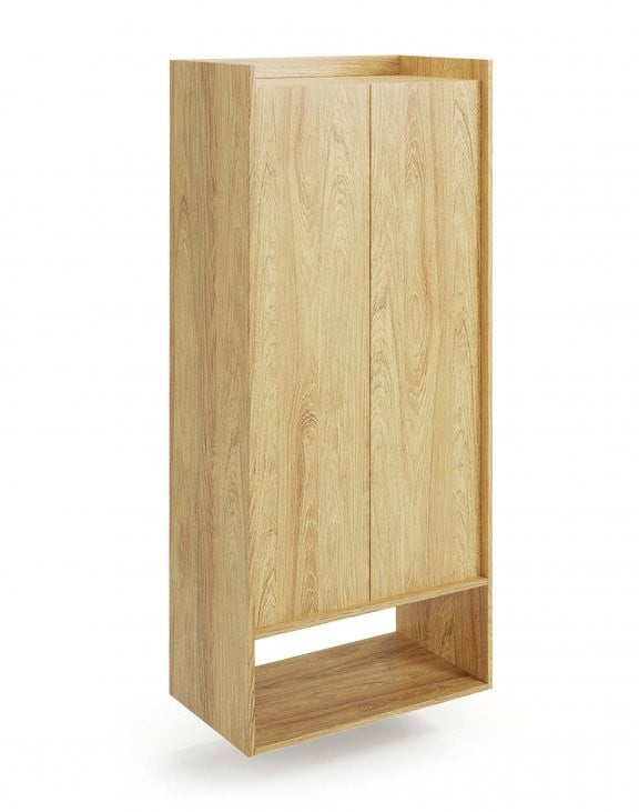 dulap-modular-mobius-2d-natur-–-h179-cm22233 Armadio modulare Mobius 2D in legno naturale - H179 cm - immagine 1