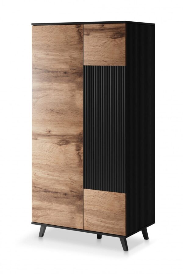 Armadio Random S-1 in rovere wotan/nero