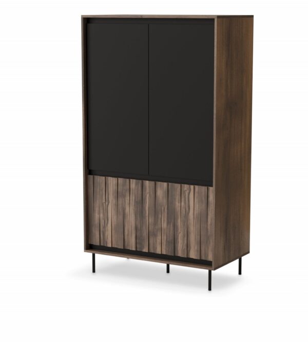 Armadio Swing S-1 in noce/nero