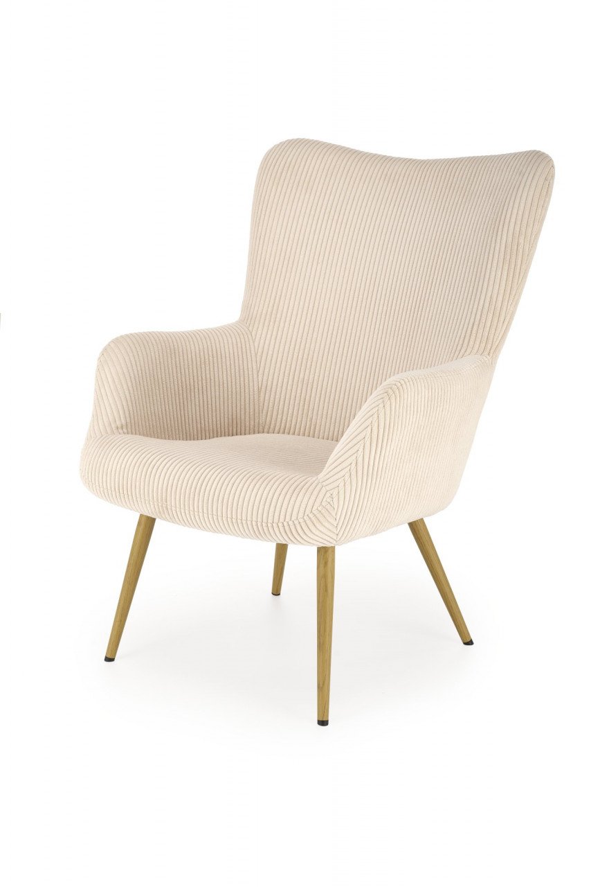 fotoliu-amaro-velvet-crem-h97-cm99403 Poltrona Amaro in velluto crema H97 cm - immagine 1