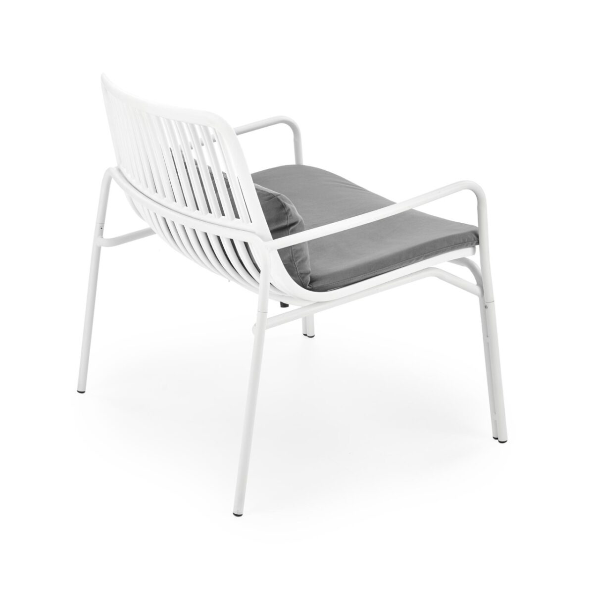 Poltrona Melby in plastica bianco - H75 cm - immagine 7