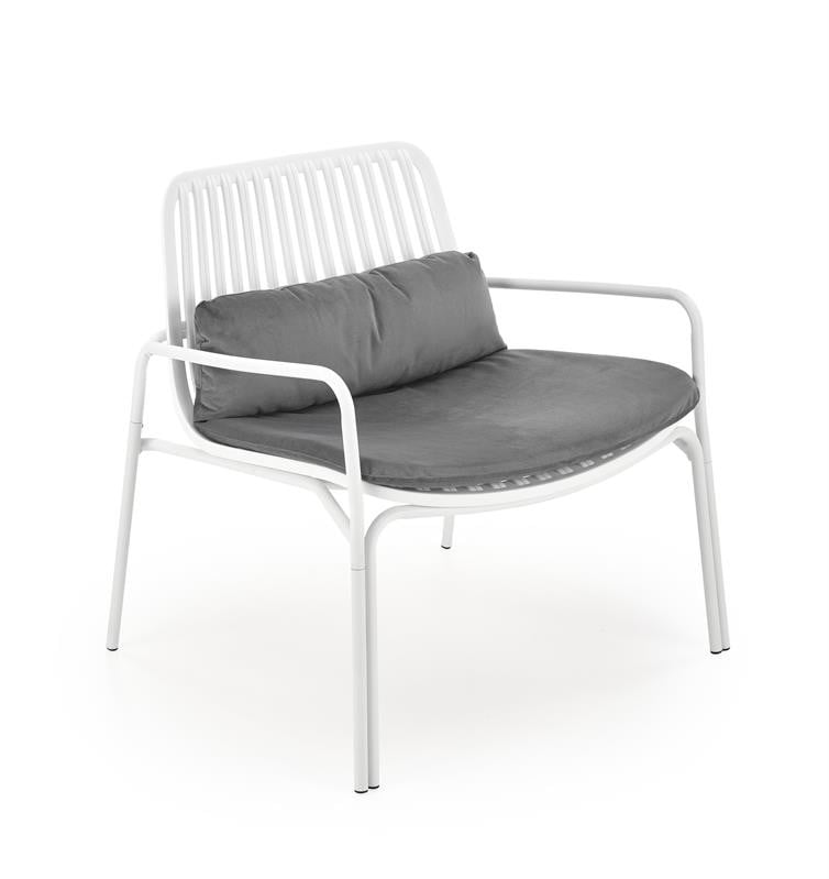 fotoliu-din-plastic-melby-alb-h75-cm27989 Poltrona Melby in plastica bianco - H75 cm - immagine 1