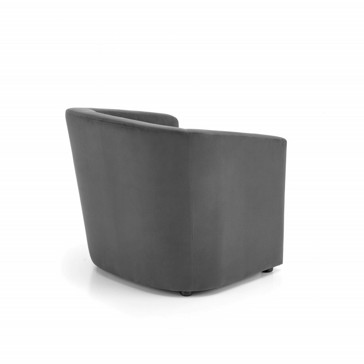 Poltrona Enrico in velluto grigio - H71 cm - immagine 6