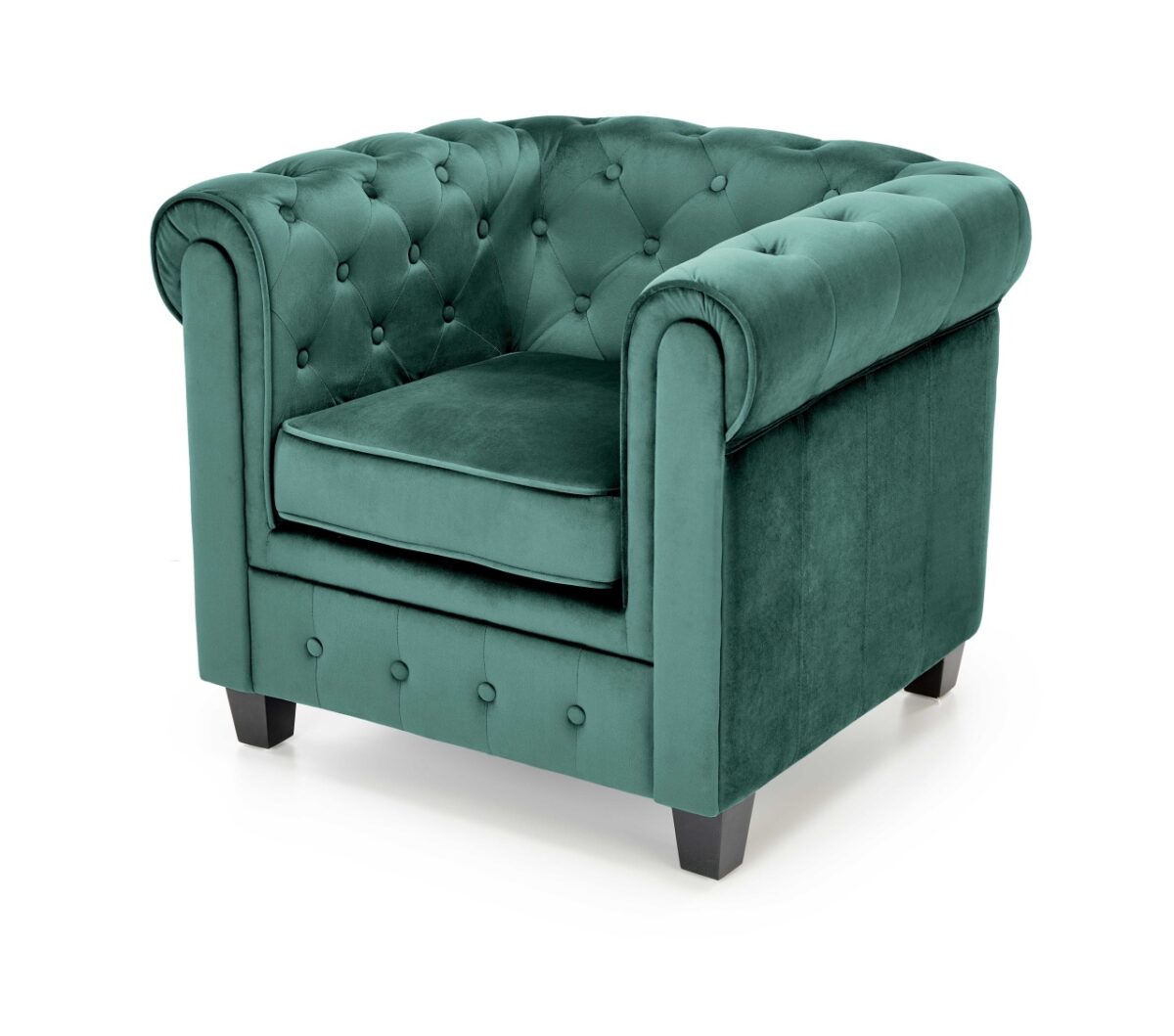 Poltrona Eriksen in velluto verde - immagine 11