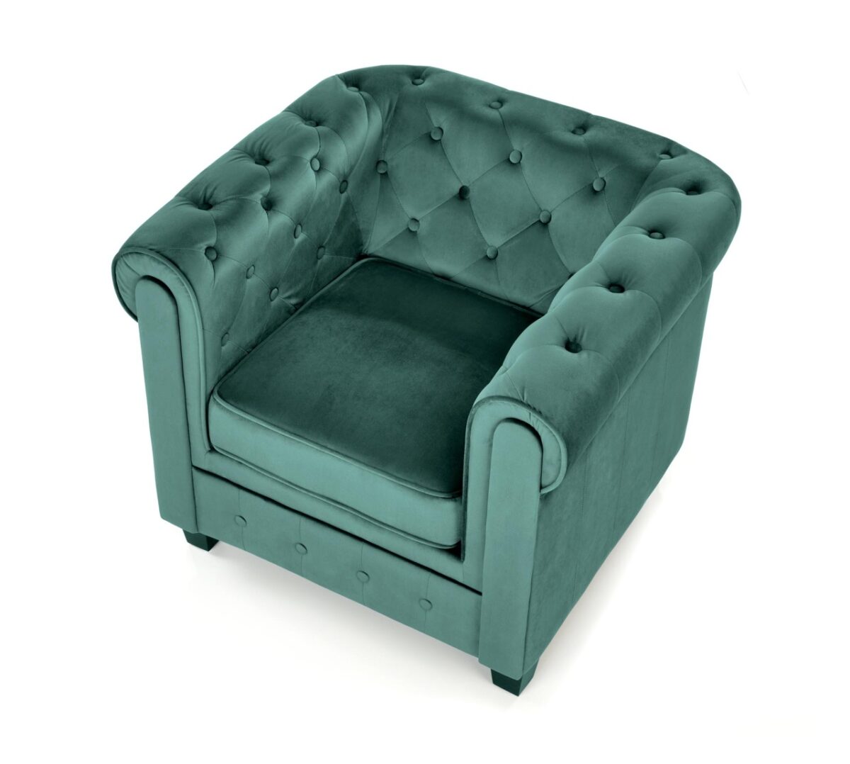Poltrona Eriksen in velluto verde - immagine 20