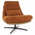 Poltrona Felicia Raven in cannella - 44/maro Tap.233