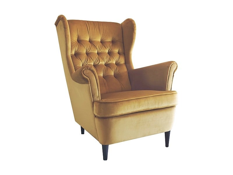 fotoliu-harry-velvet-curry-blu6816131 Poltrona Harry in velluto curry - Blu68 - immagine 1