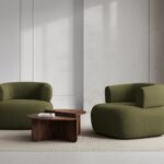 Poltrona Jenny in bouclè - L90 cm