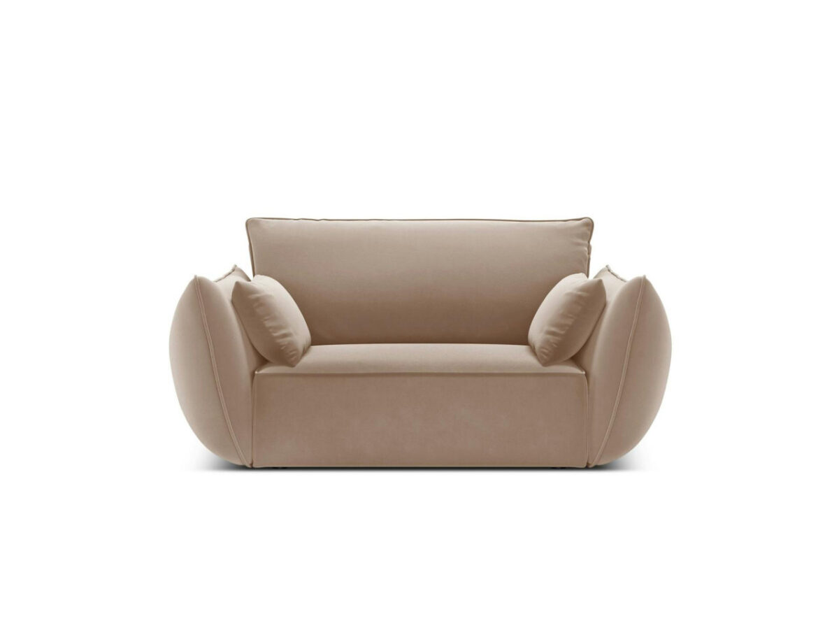 Poltrona Kaelle in velluto - L128 cm - immagine 8