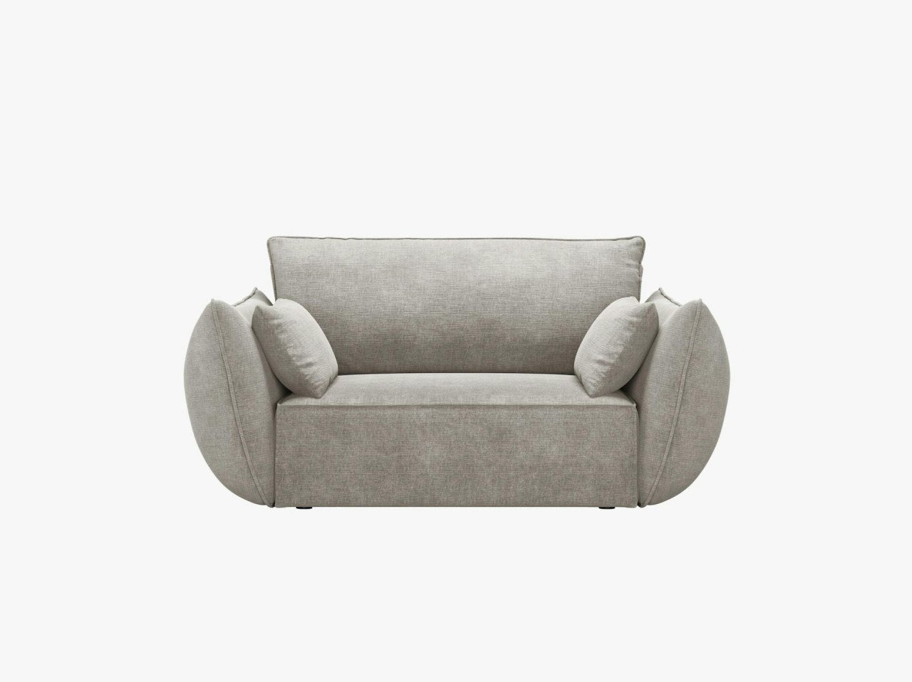 fotoliu-kaelle-chenille-l128-cm96134 Poltrona Kaelle in ciniglia - L128 cm - immagine 1