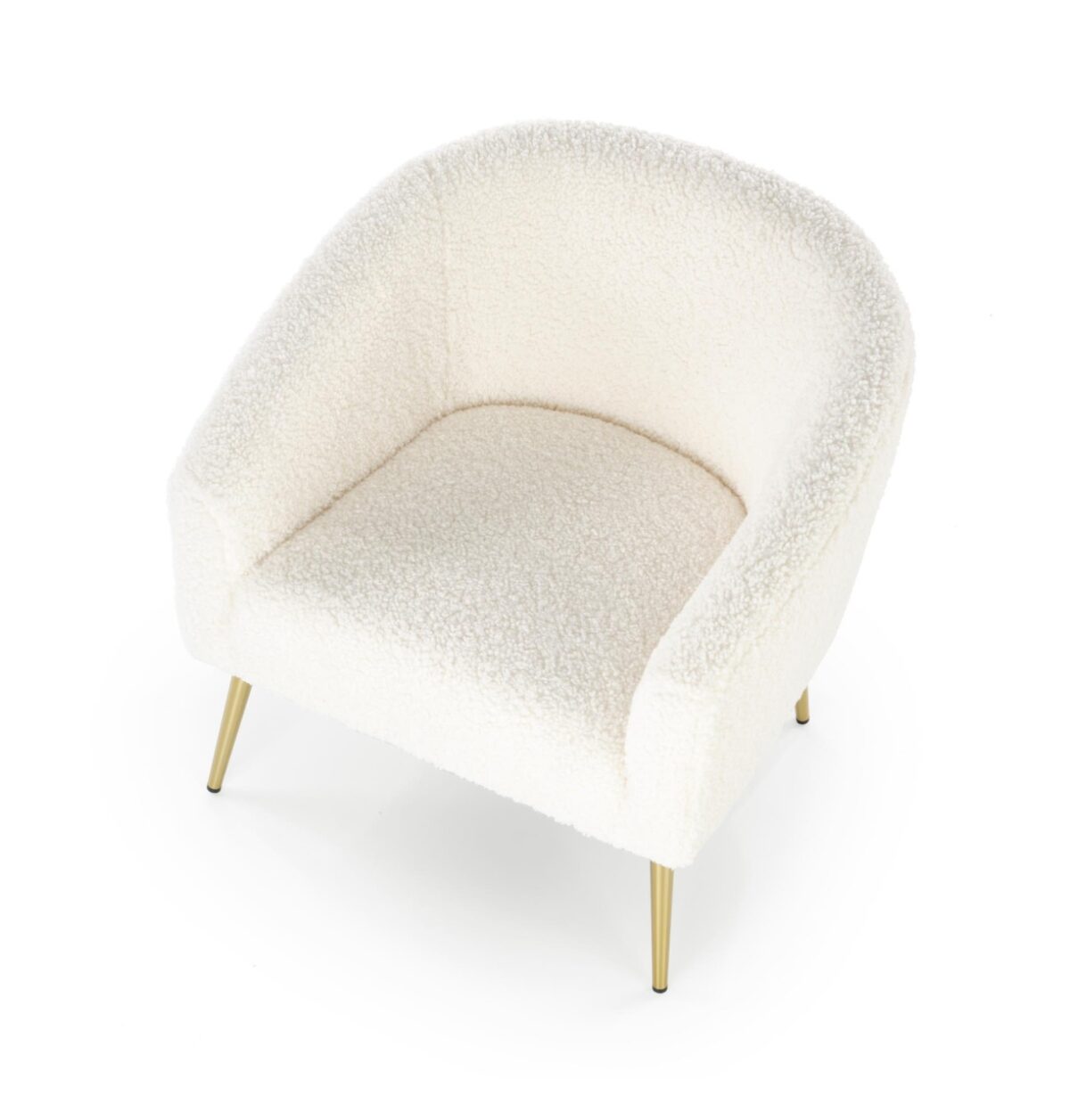 Poltrona Grifon crema/oro - H78 cm - immagine 13