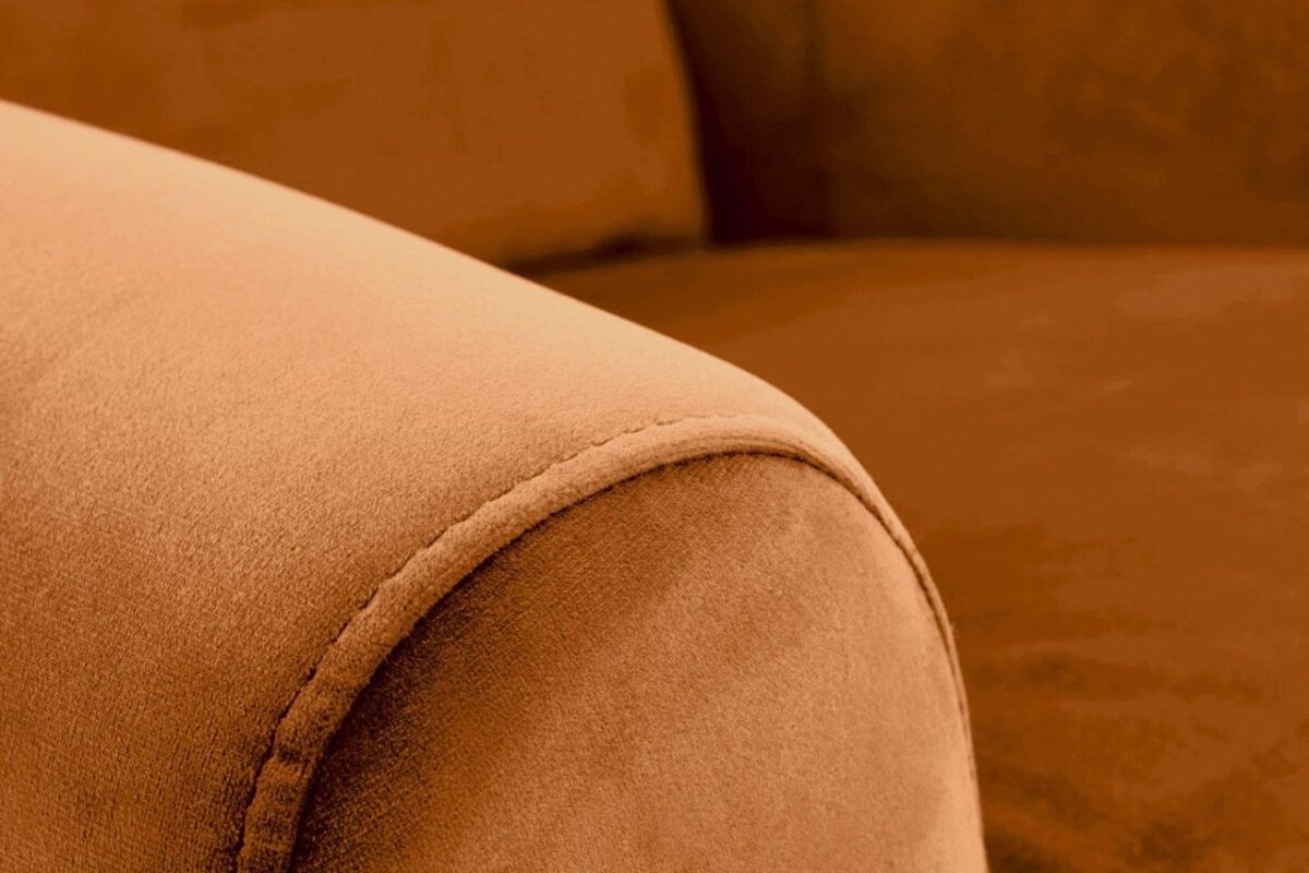 Poltrona reclinabile Agustin 2 in velluto cannella - H107 cm - immagine 2