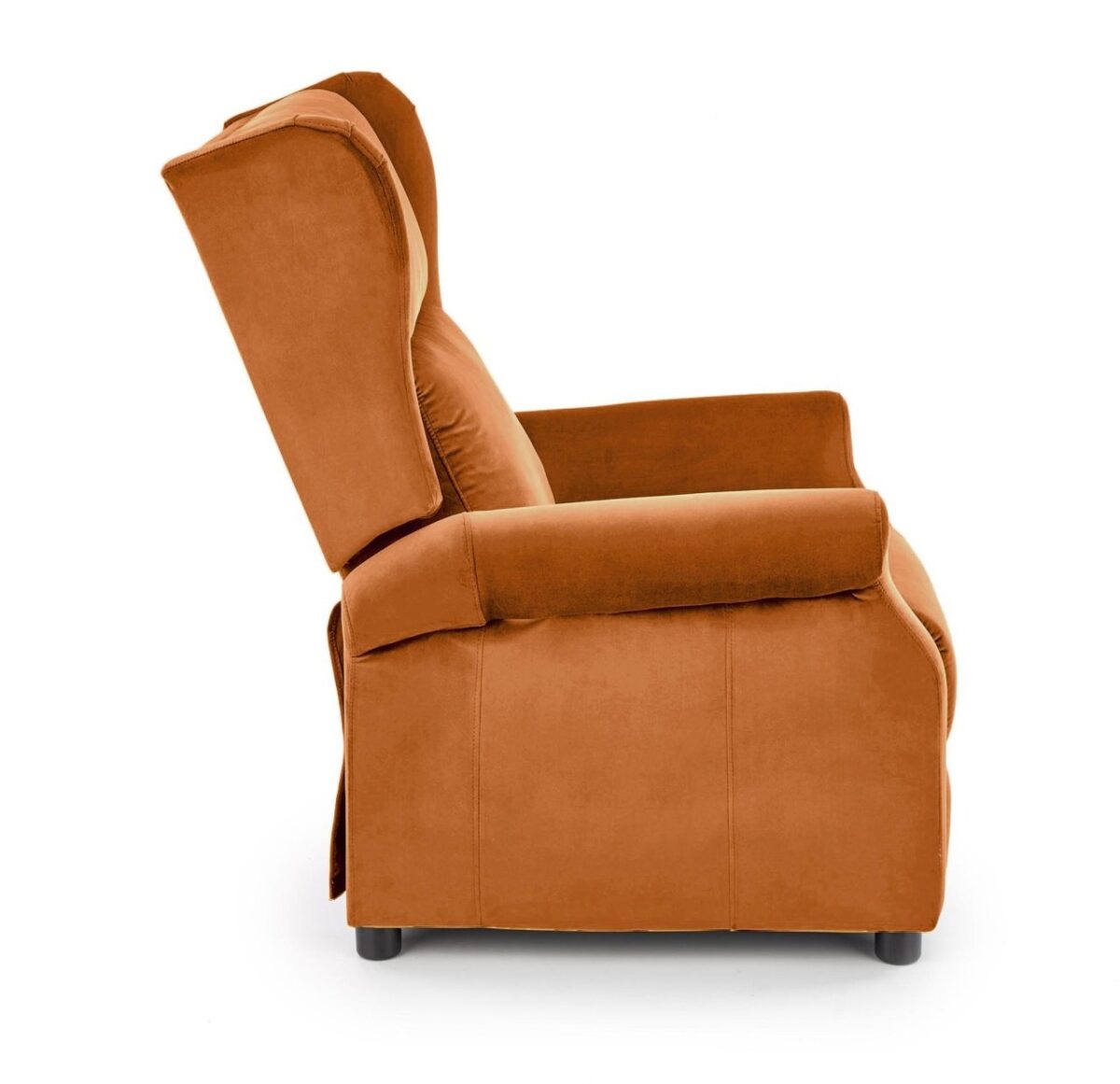 Poltrona reclinabile Agustin 2 in velluto cannella - H107 cm - immagine 3