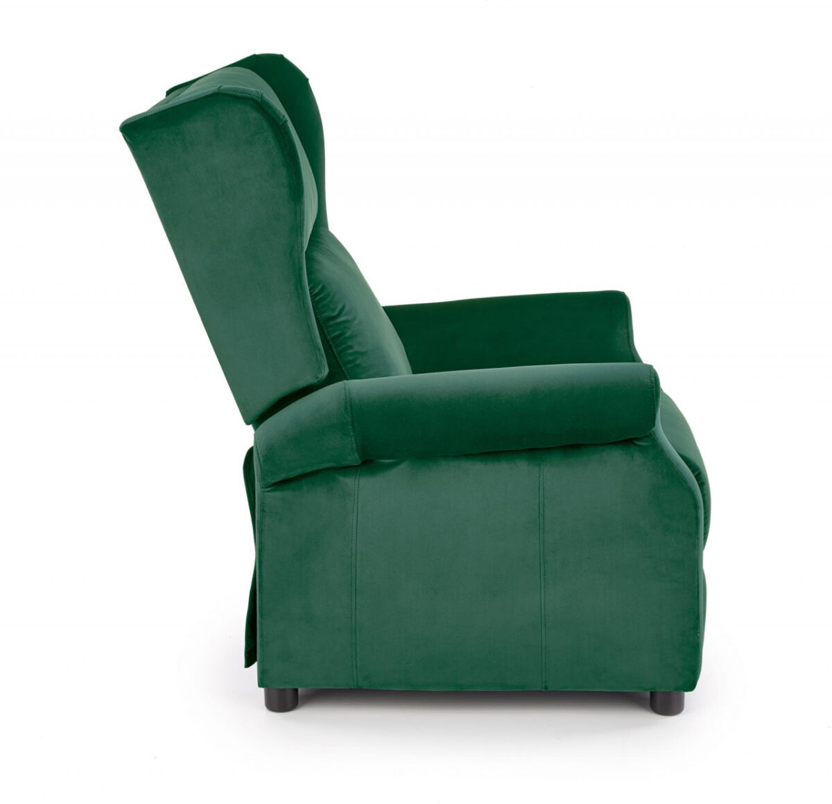 Poltrona reclinabile Agustin 2 in velluto verde - H107 cm - immagine 2