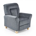 Poltrona reclinabile Bard in tessuto grigio - H102 cm