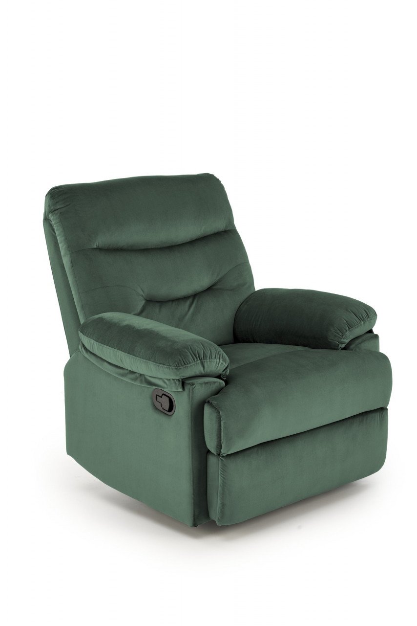 fotoliu-recliner-drager-velvet-verde-h105-cm99471 Poltrona reclinabile Drager in velluto verde - H105 cm - immagine 1