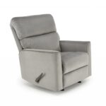 Poltrona reclinabile Karim in tessuto grigio - H103 cm