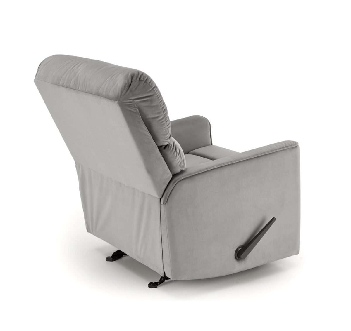 Poltrona reclinabile Karim in tessuto grigio - H103 cm - immagine 8