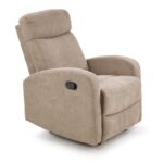 Poltrona reclinabile Oslo 1S in tessuto beige H100 cm